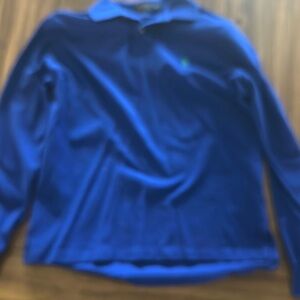 Blue Long Sleeve Polo Shirt